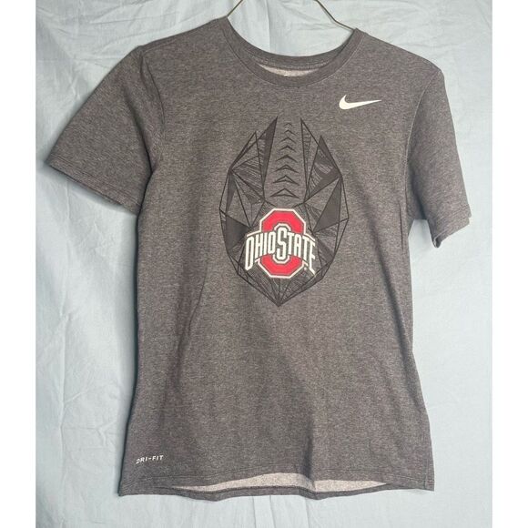 Men's Nike Ohio State Buckeyes Football Performance‎ Tee small Gray - Picture 1 of 6